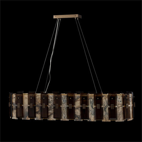 John Richard Tamboril Twenty-Two-Light Horizontal Chandelier