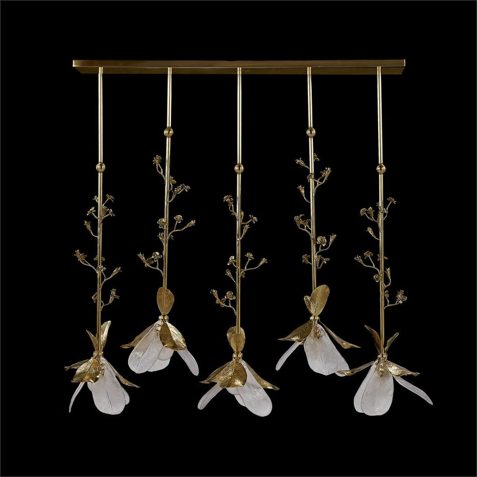 John Richard Dryad Five-Light Horizontal Chandelier