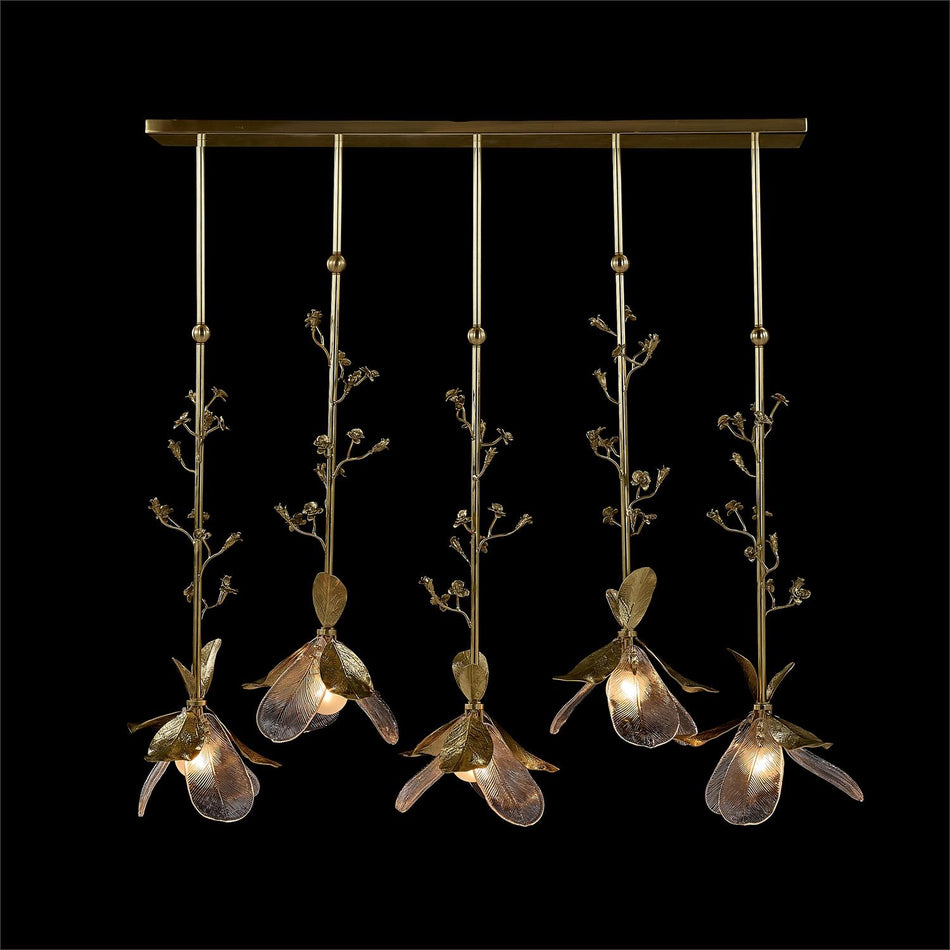 John Richard Dryad Five-Light Horizontal Chandelier