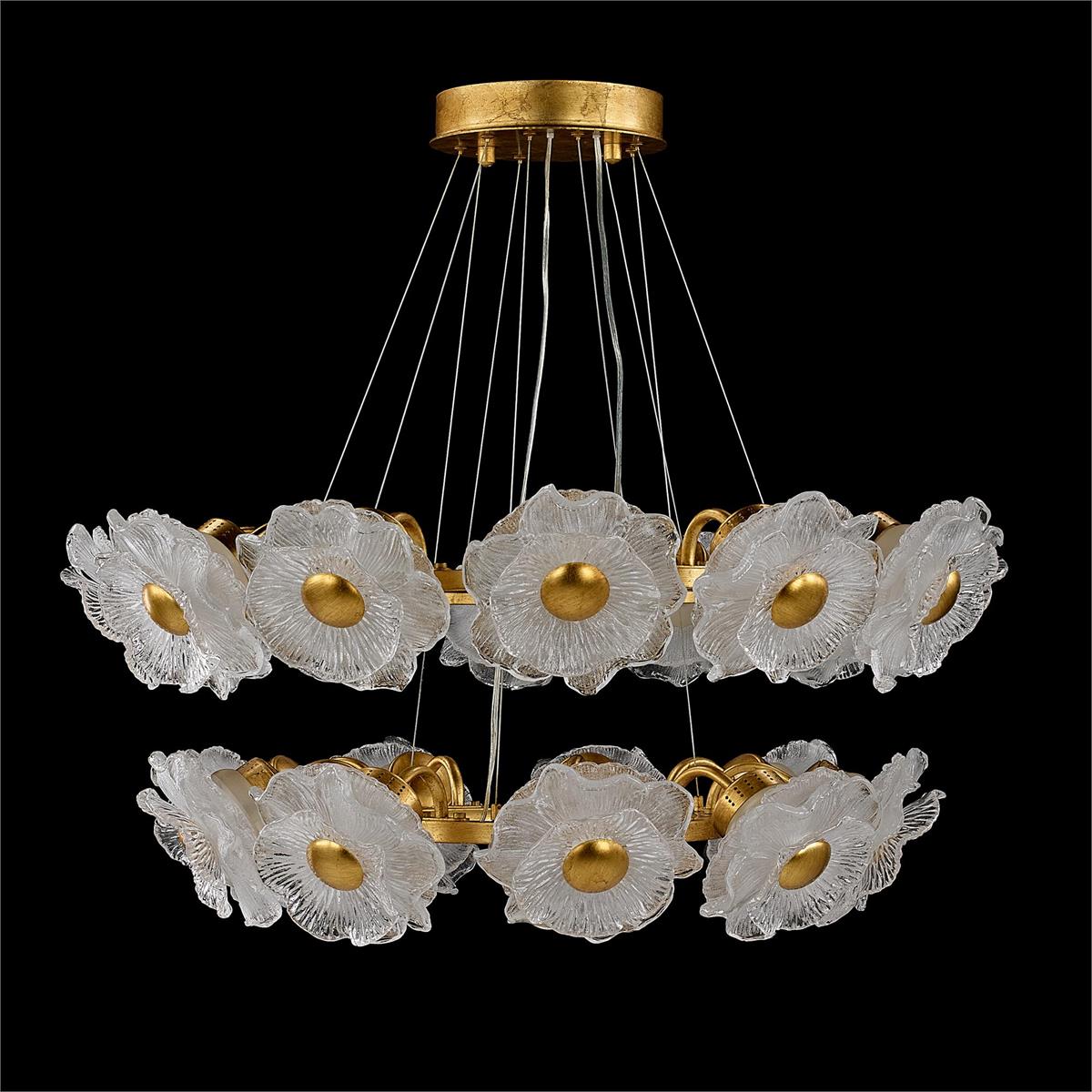 John Richard Farnese Two-Tier Twenty-One-Light Chandelier