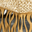 John Richard Honeycomb Ottoman, Gold