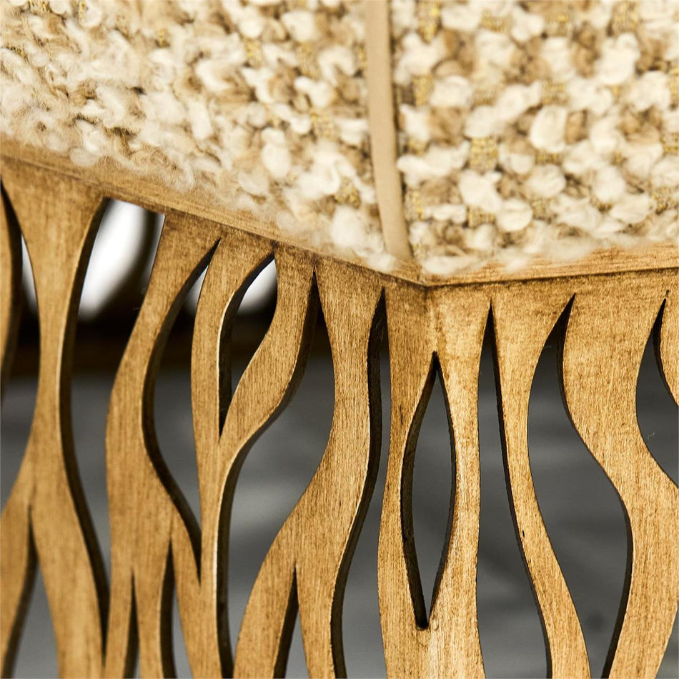 John Richard Honeycomb Ottoman, Gold