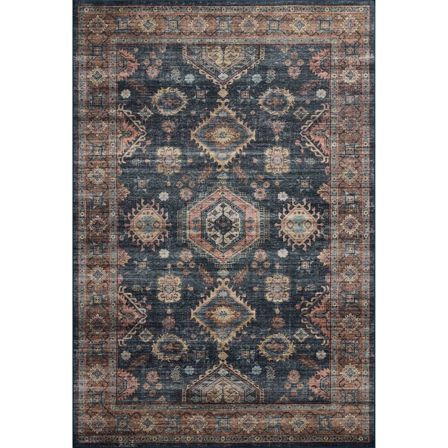 Loloi II Anniston ANS-03 Denim / Sunset Rug