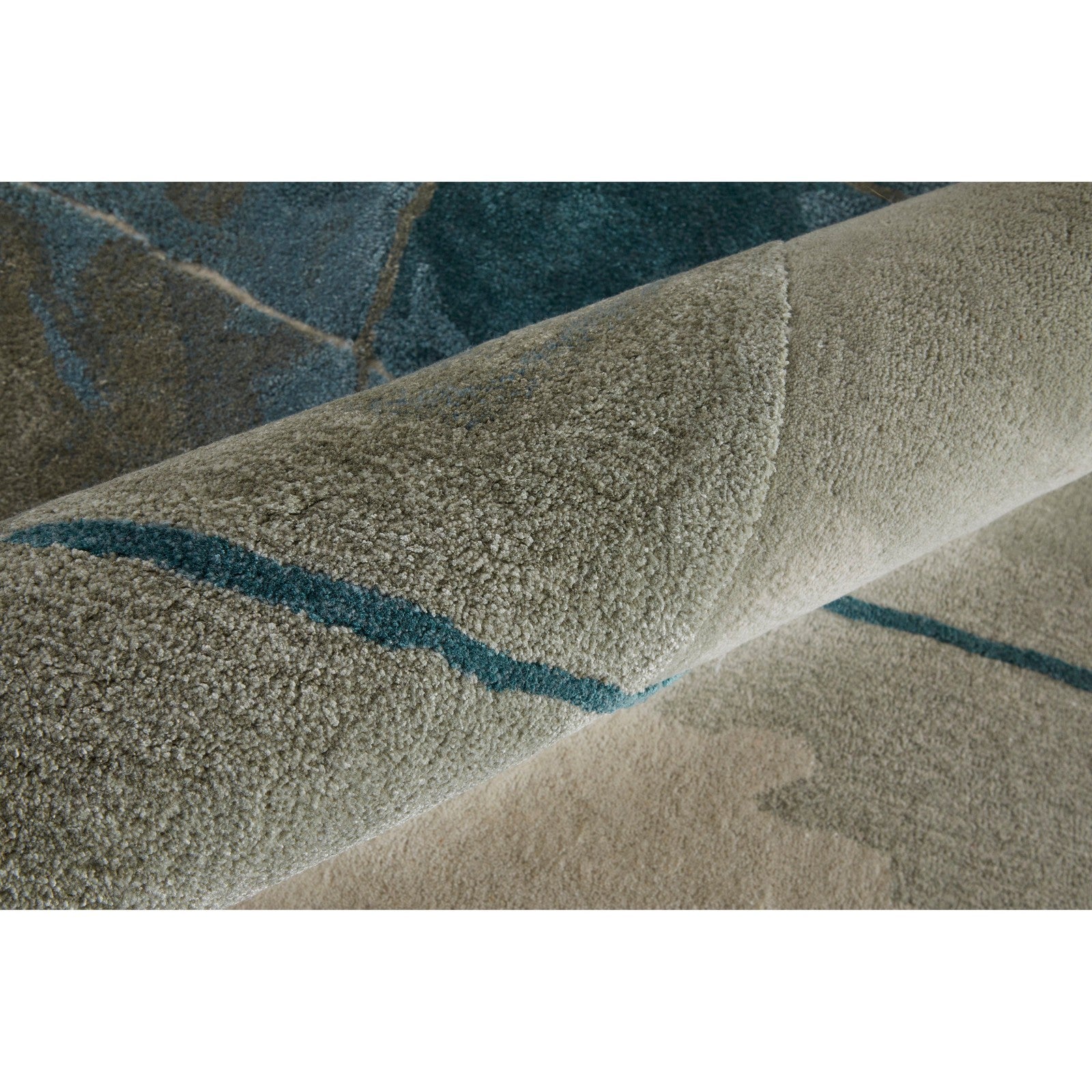Feizy Anya 8885F Transitional Abstract Rug in Blue/Gray/Ivory