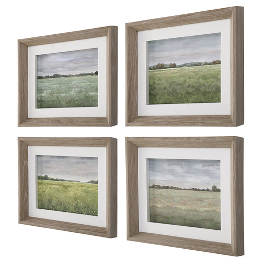 Uttermost Quiet Meadows Framed Prints - Set of 4