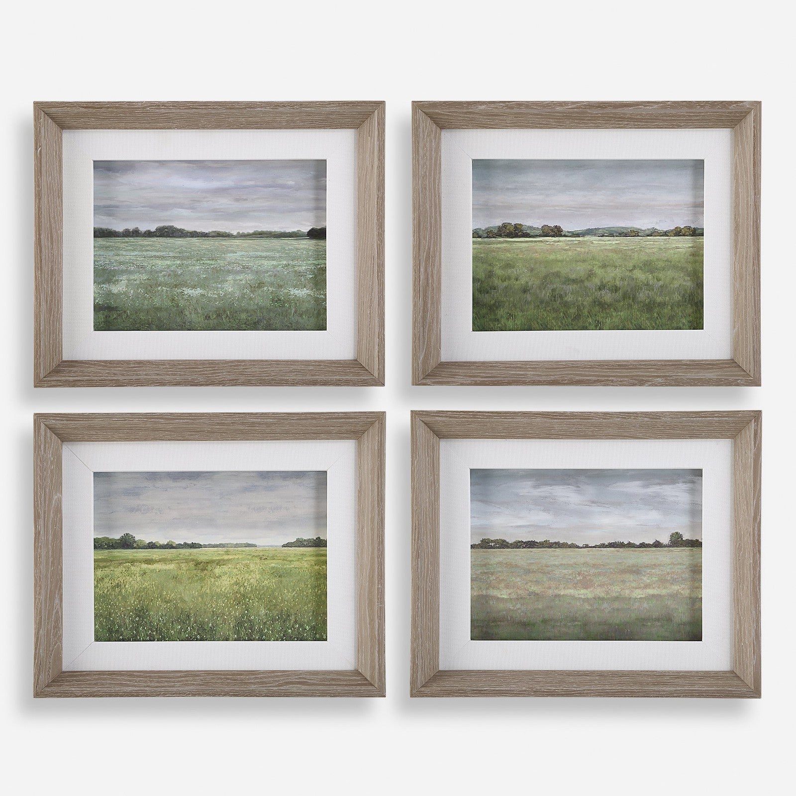 Uttermost Quiet Meadows Framed Prints - Set of 4