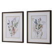 Uttermost Delicate Flowers Framed Prints - Set of 2