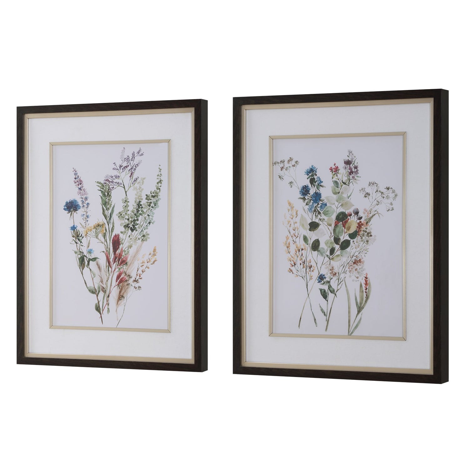 Uttermost Delicate Flowers Framed Prints - Set of 2