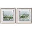 Uttermost Soft Sage Abstract Landscape Prints - Set of 2