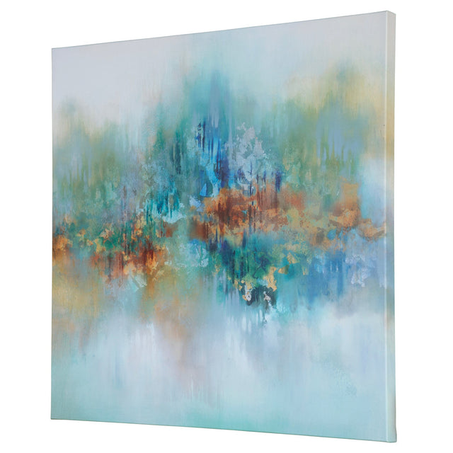 Modern Accents Earthtones Frameless Giclee On Canvas