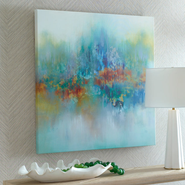 Modern Accents Earthtones Frameless Giclee On Canvas