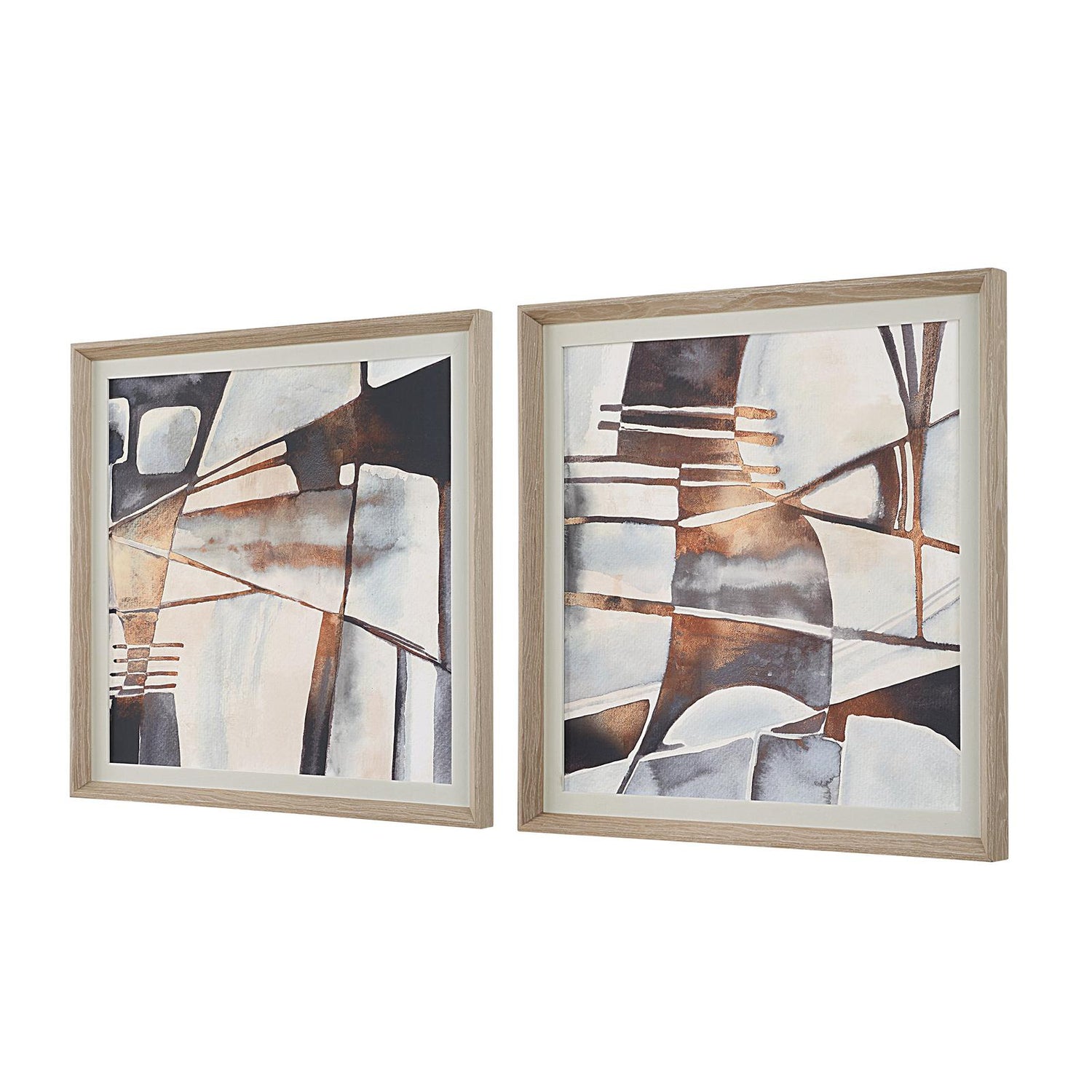 Uttermost Vetri Framed Abstract Prints - Set of 2