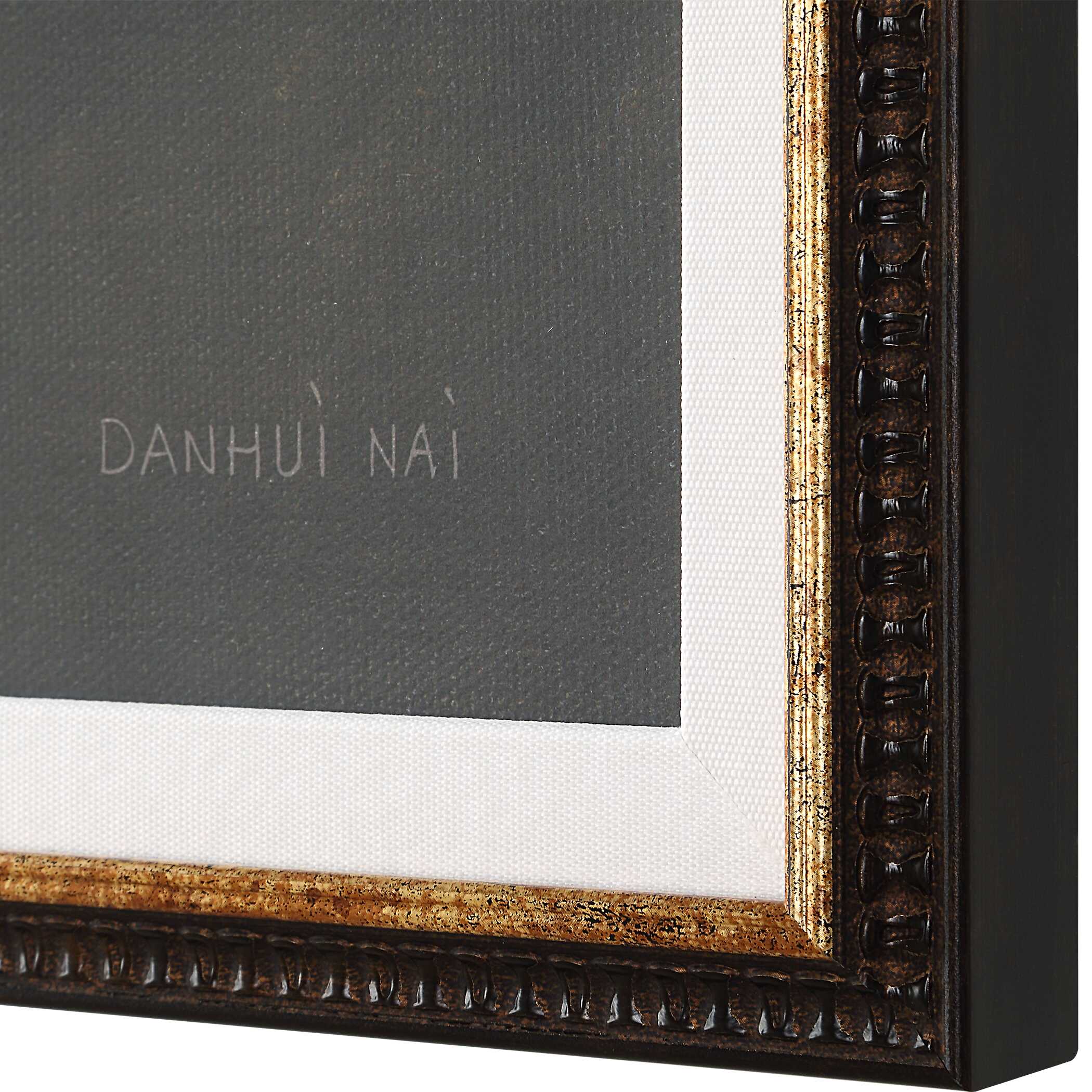 Uttermost Florals On Black Framed Prints - Set of 4