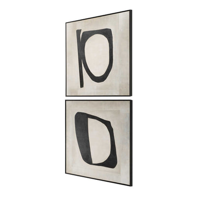 Uttermost Characters Abstract Art - Set of 2