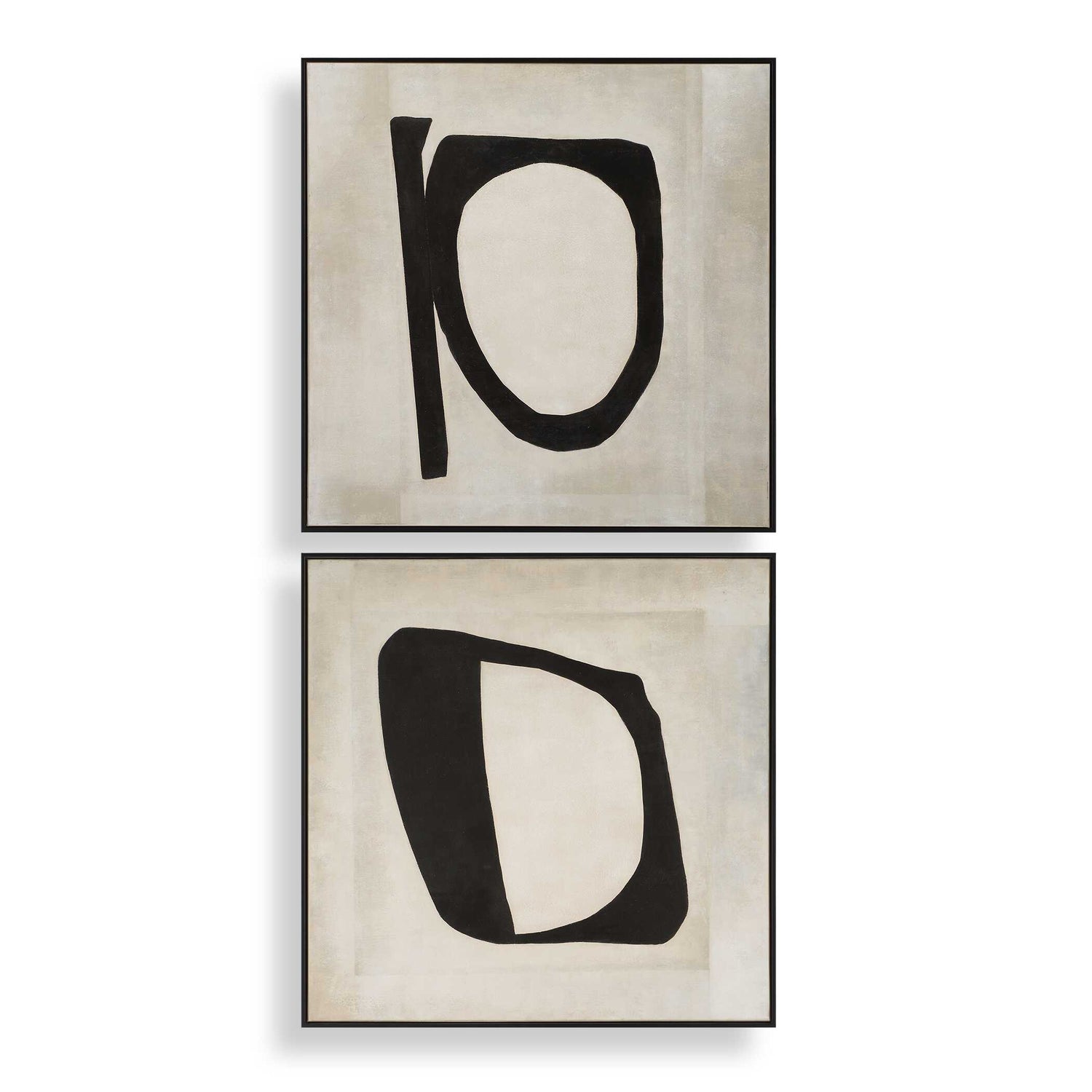 Uttermost Characters Abstract Art - Set of 2
