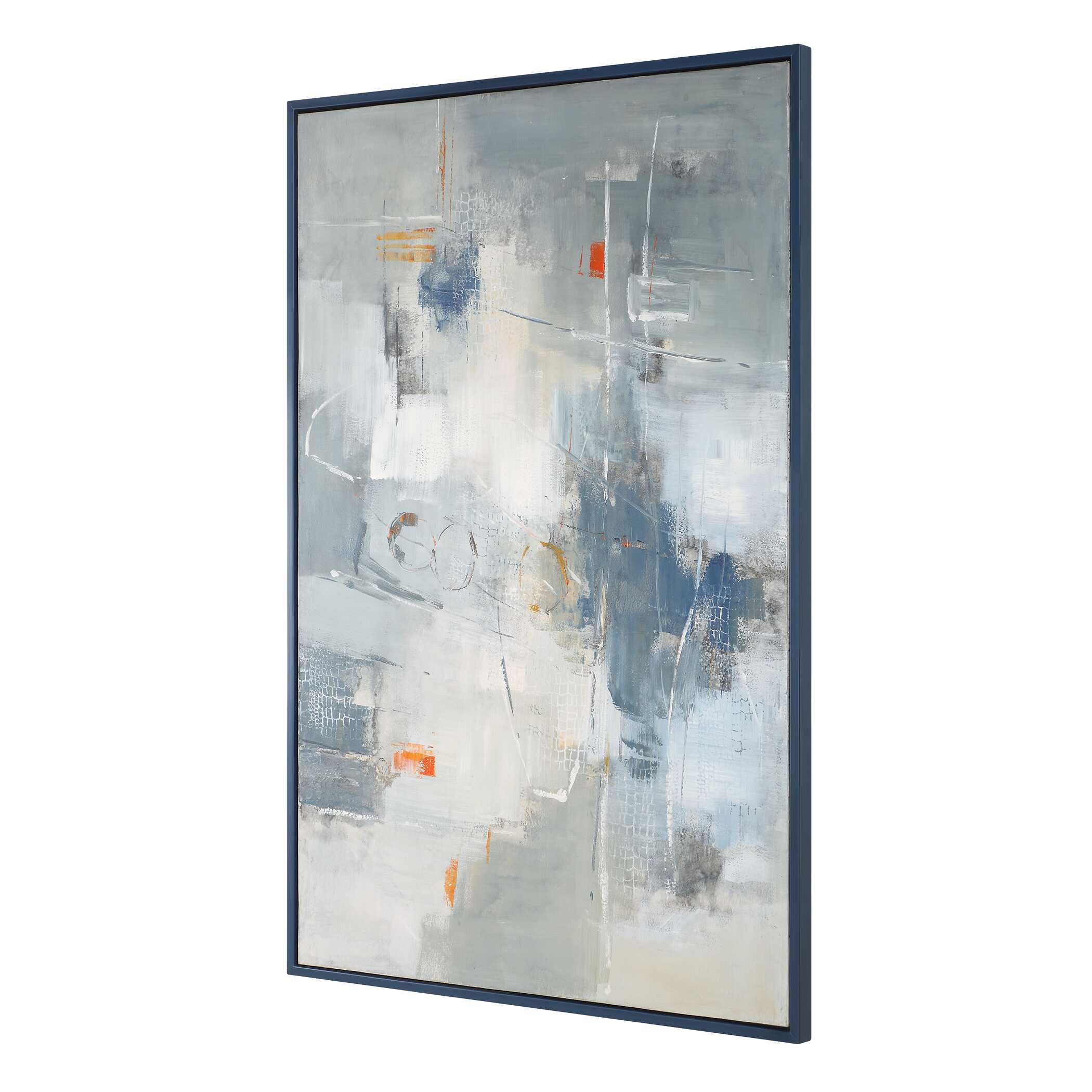 Uttermost Blueprint Hand Painted Modern Art