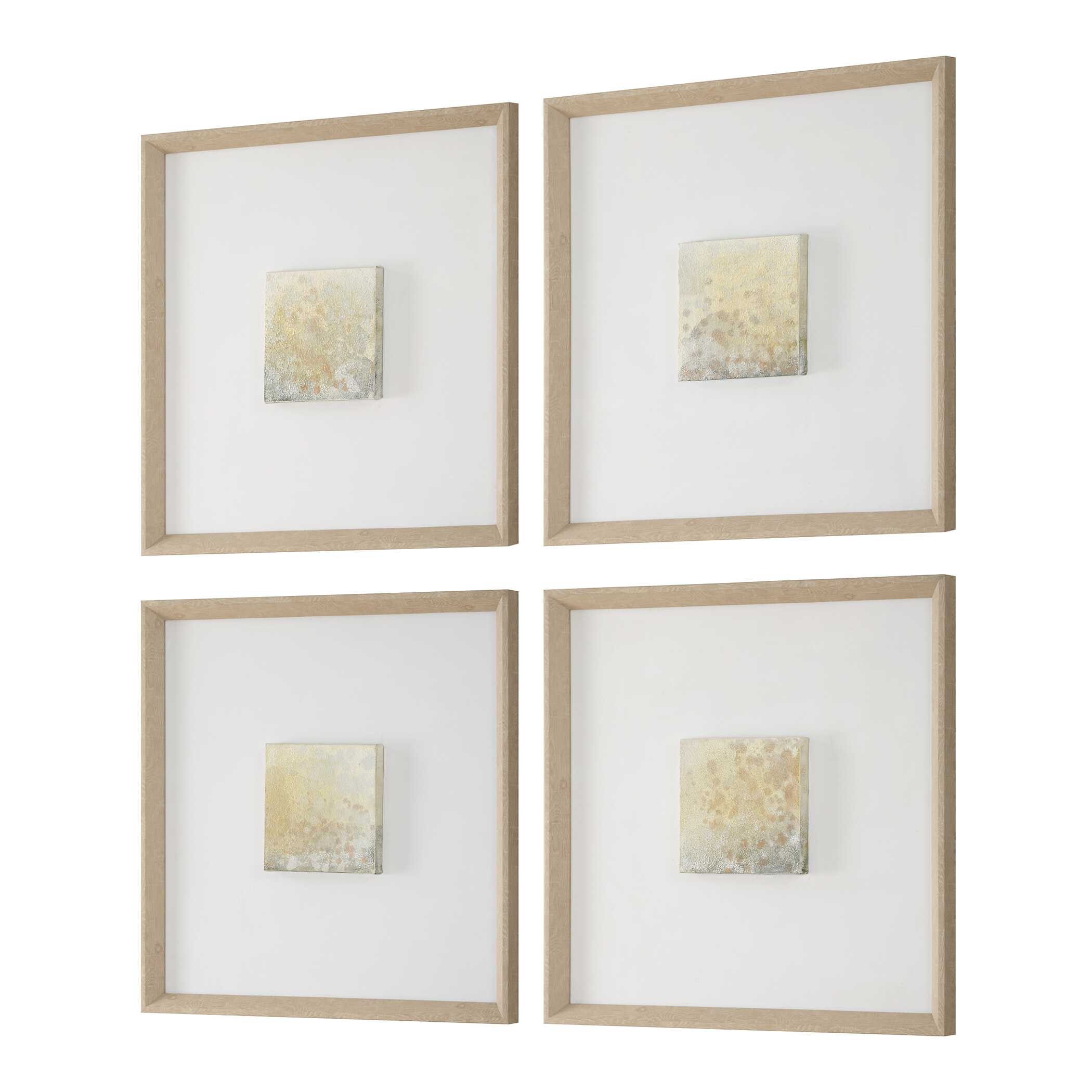 Uttermost Now & Then Abstract Art - Set of 4