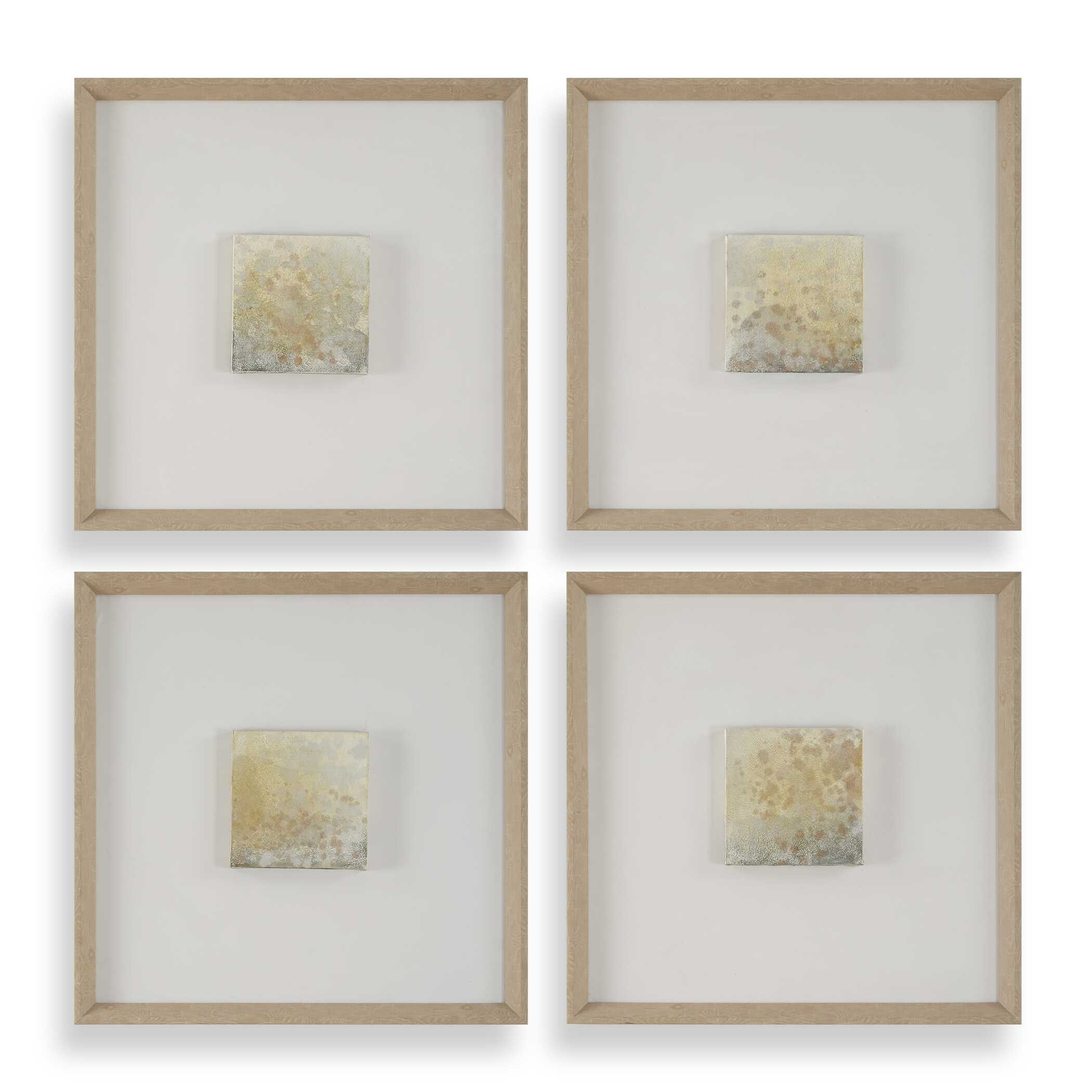 Uttermost Now & Then Abstract Art - Set of 4