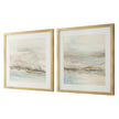 Uttermost So Golden Abstract Landscape Prints - Set of 2