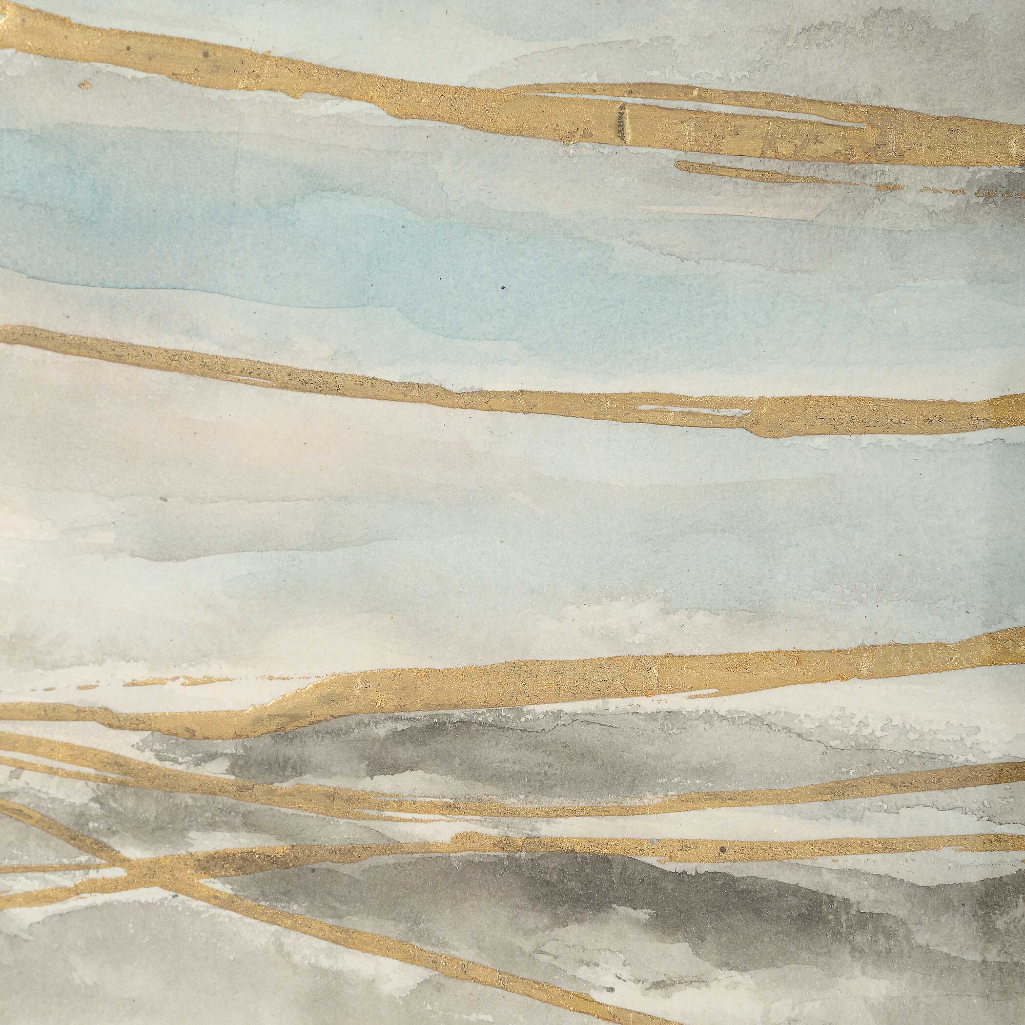 Uttermost So Golden Abstract Landscape Prints - Set of 2