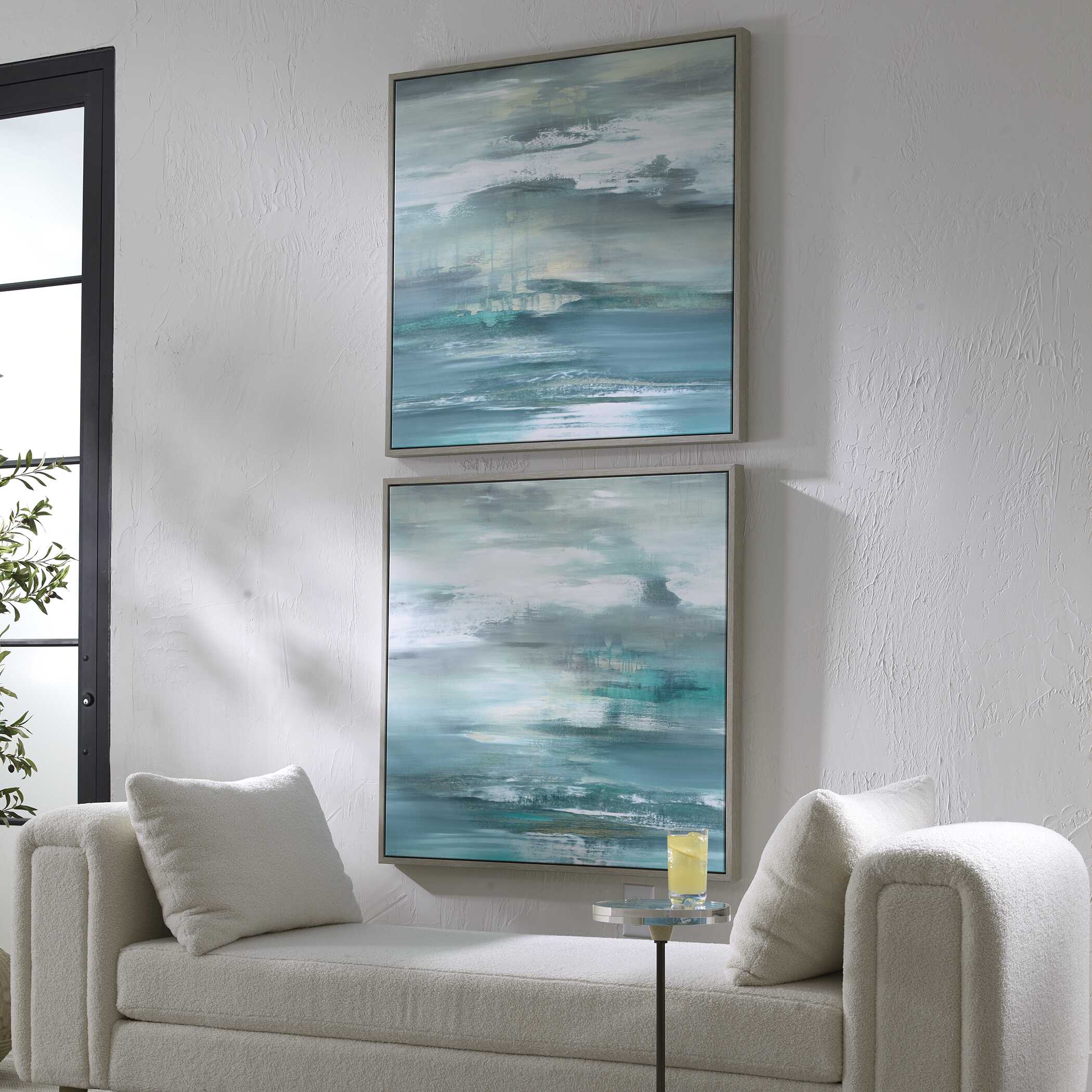 Uttermost Tranquil State Of Mind Framed Canvases - Set of 2