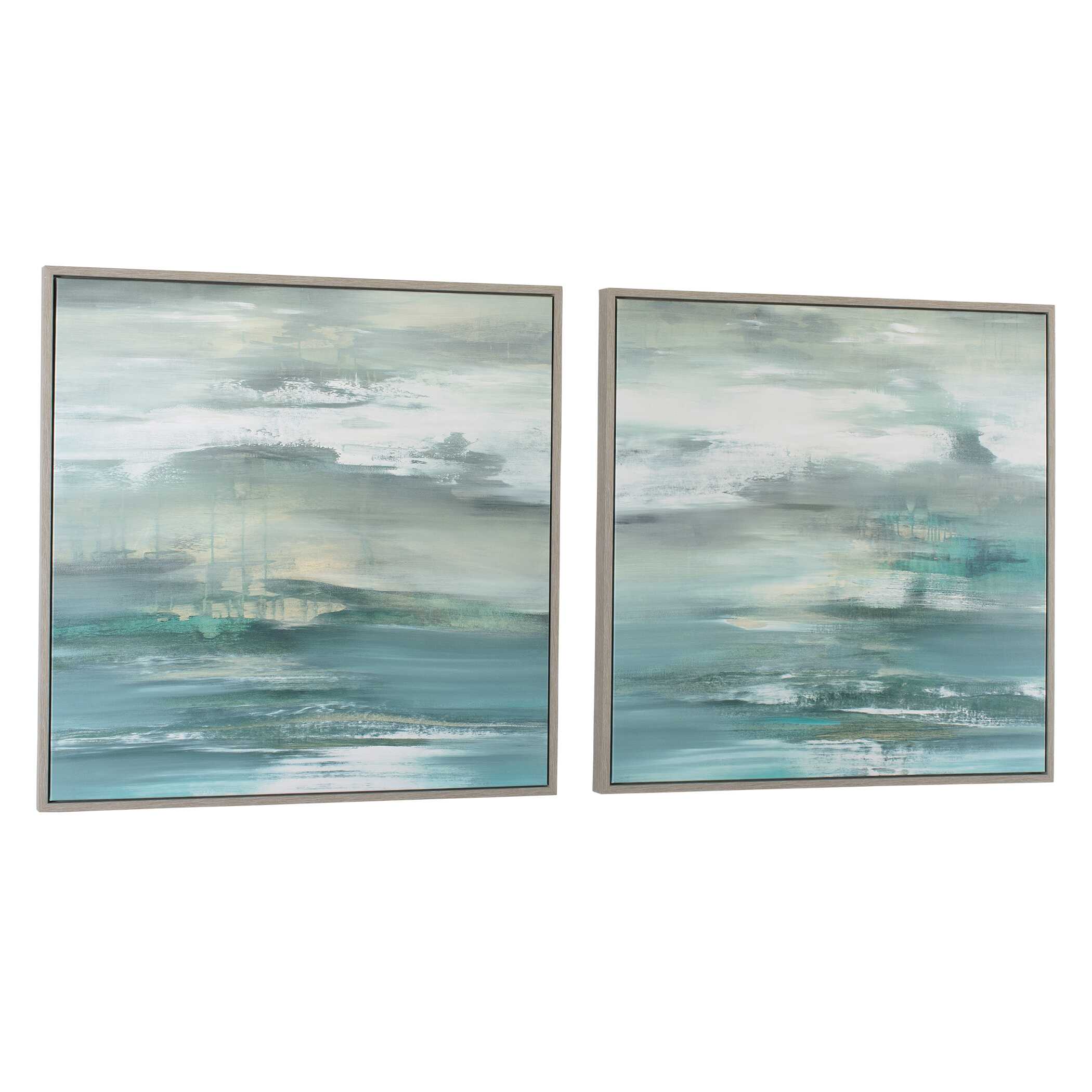 Uttermost Tranquil State Of Mind Framed Canvases - Set of 2