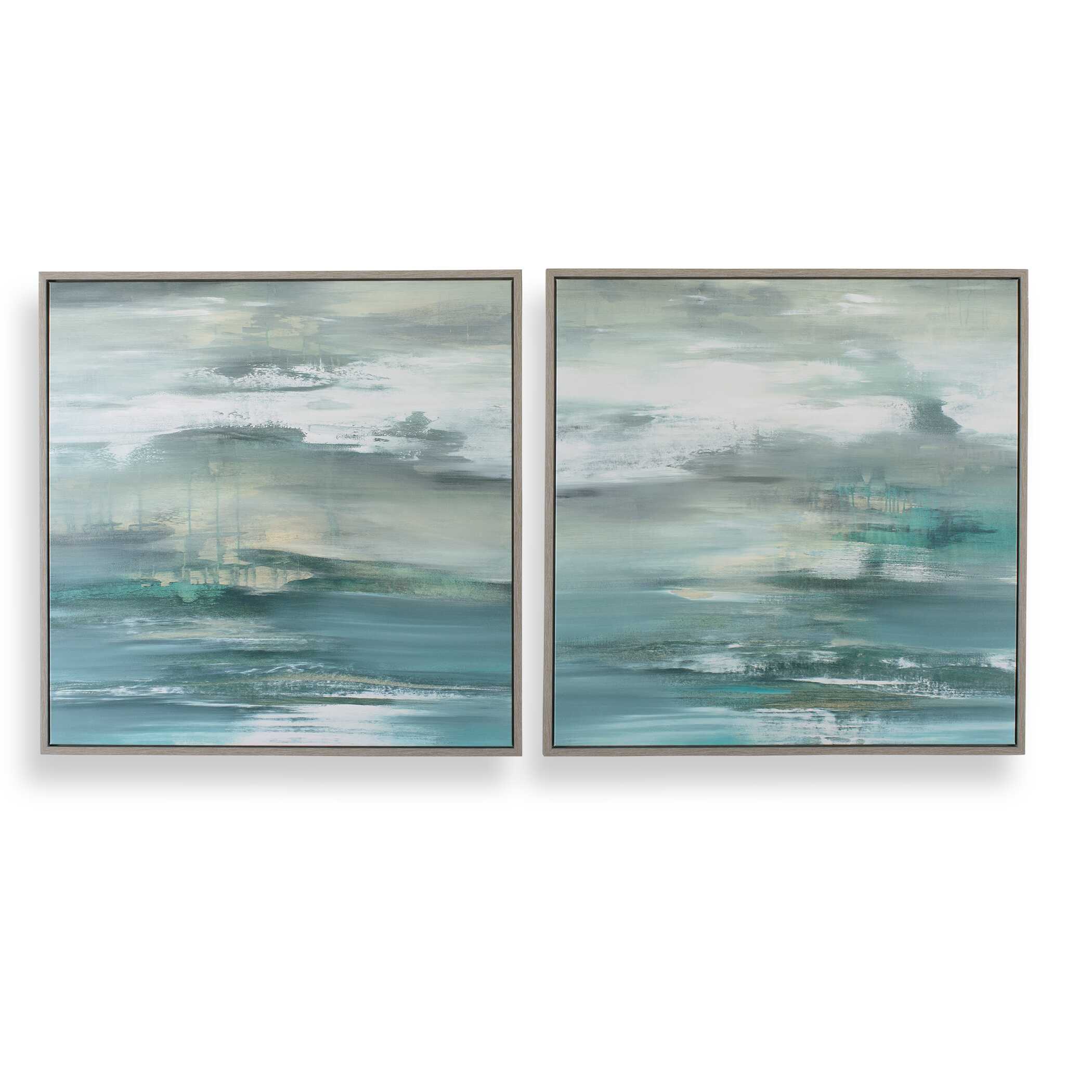 Uttermost Tranquil State Of Mind Framed Canvases - Set of 2