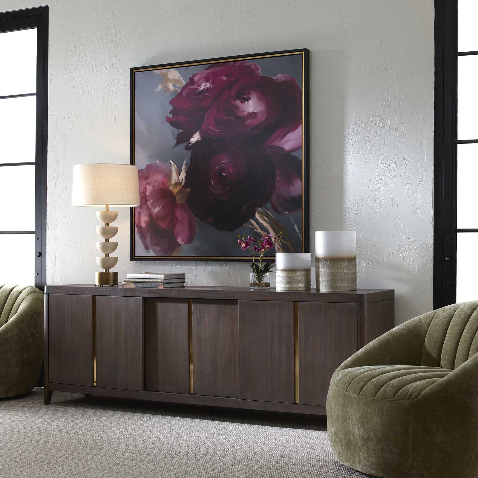 Uttermost Plum Ranculus Framed Floral Art