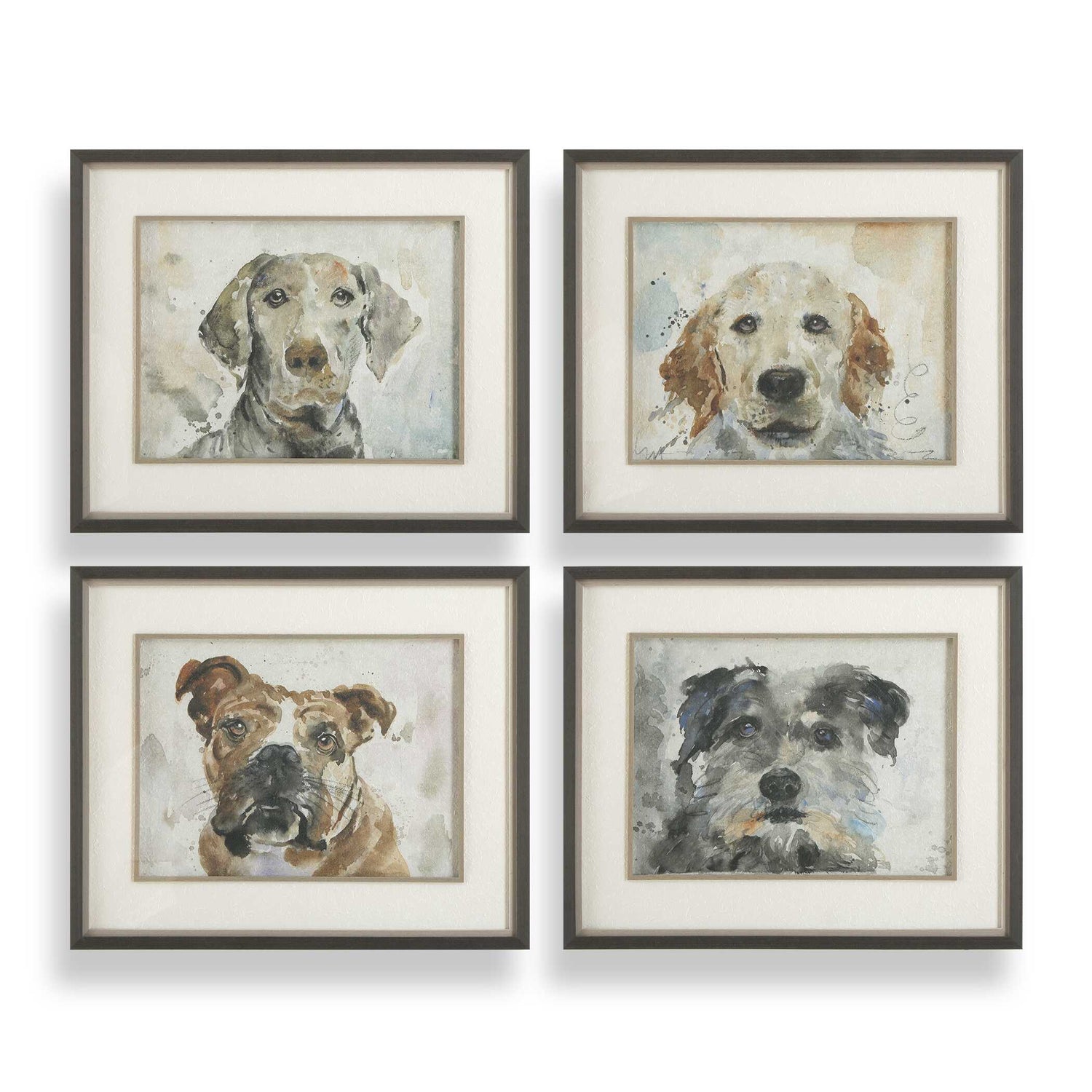 Uttermost Dog Days Framed Prints - Set of 4