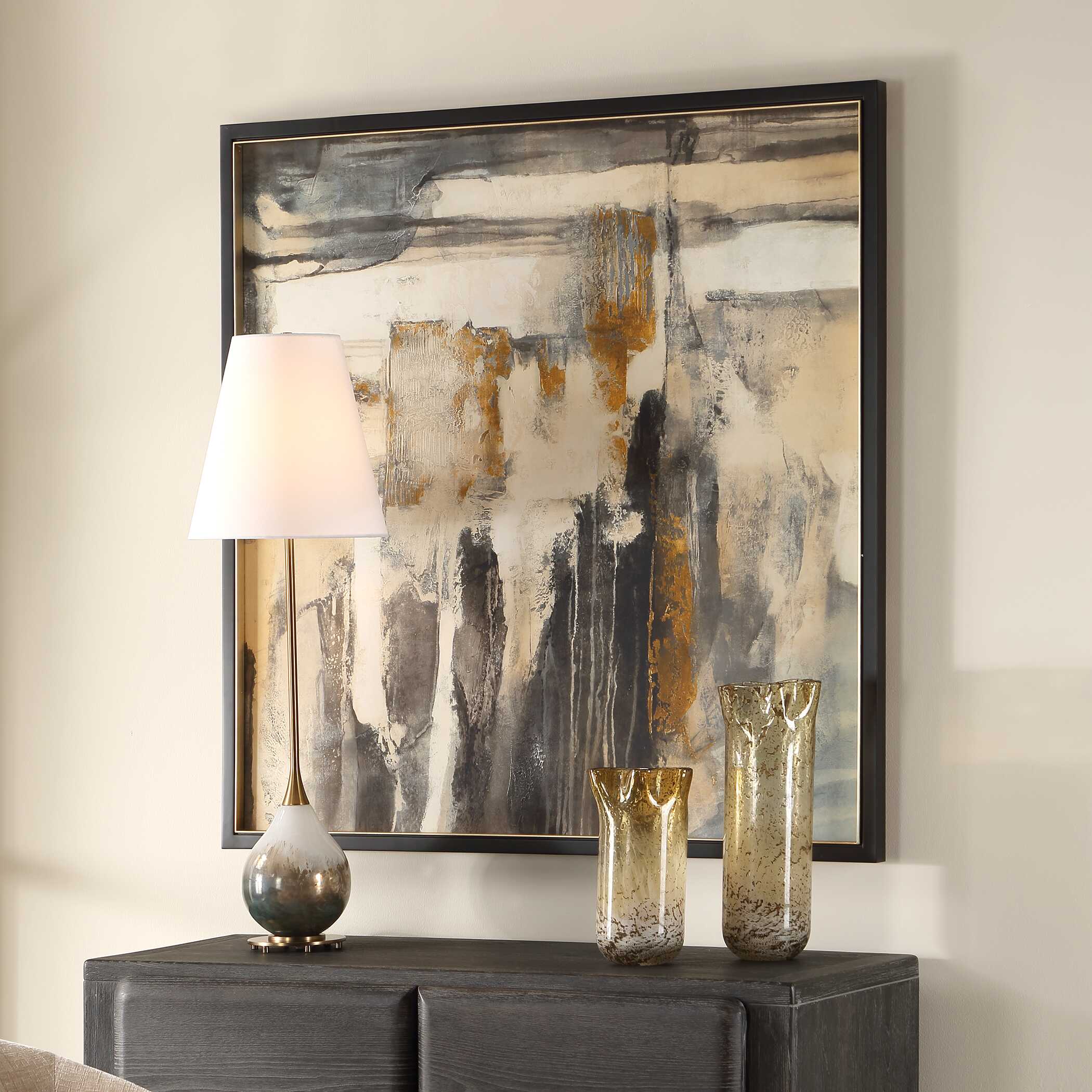 Uttermost Landslide Framed Abstract Print