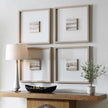 Uttermost Studying Sepia Hand Painted Canvases - Set of 4