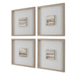 Uttermost Studying Sepia Hand Painted Canvases - Set of 4