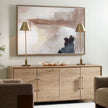 Uttermost Bluster Framed Abstract Canvas