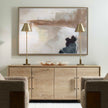 Uttermost Bluster Framed Abstract Canvas