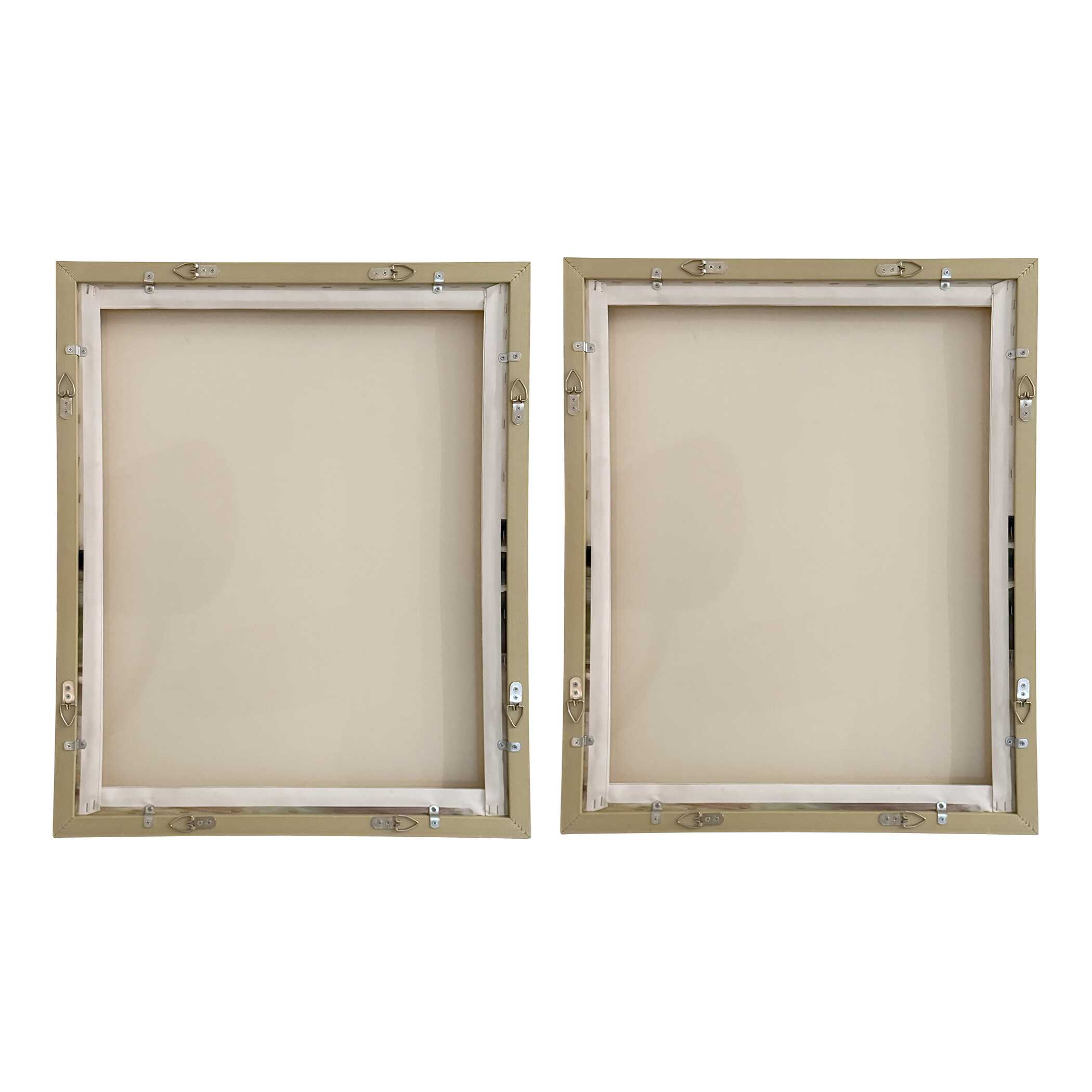 Uttermost Just Peaking Framed Abstract Prints - Set of 2