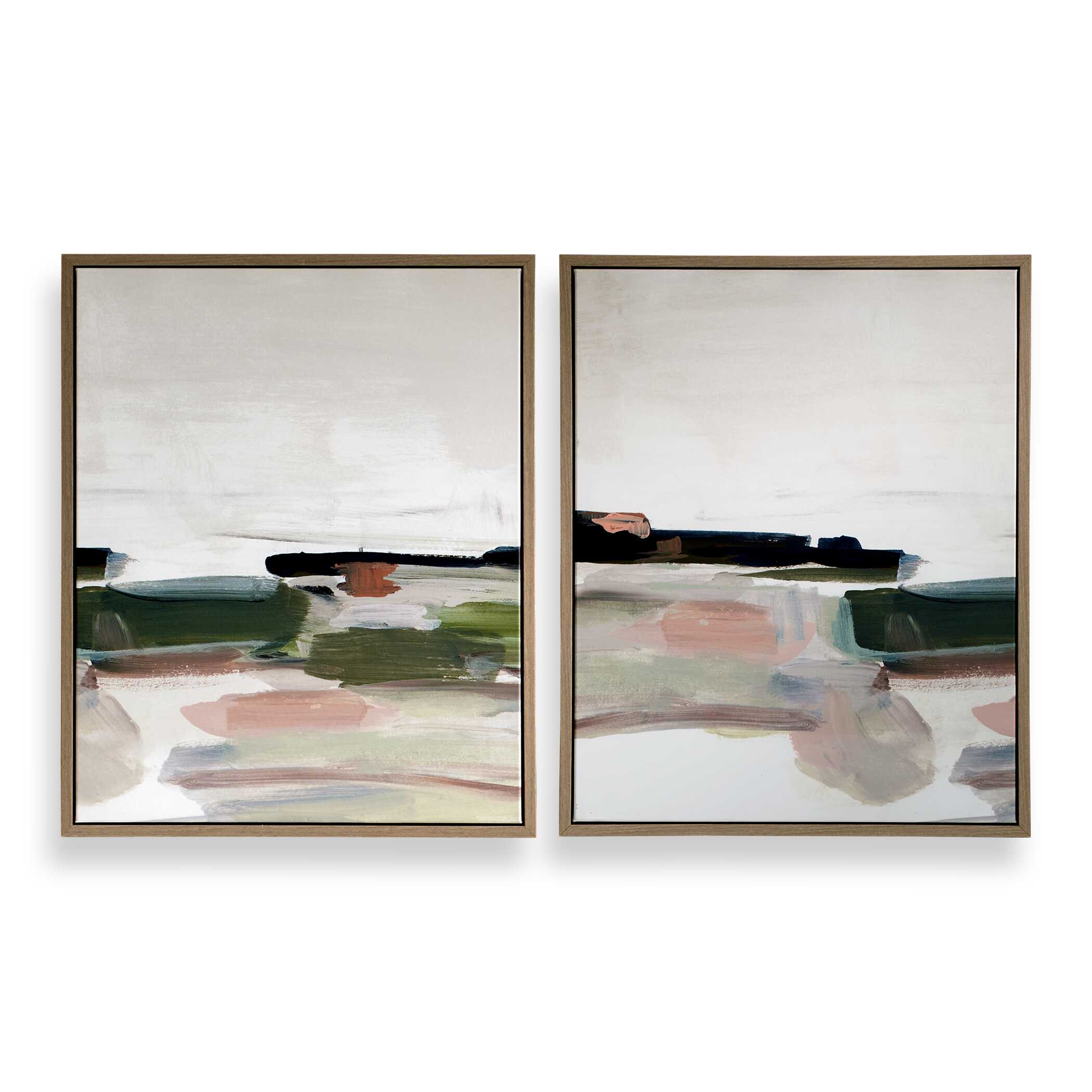 Uttermost Just Peaking Framed Abstract Prints - Set of 2