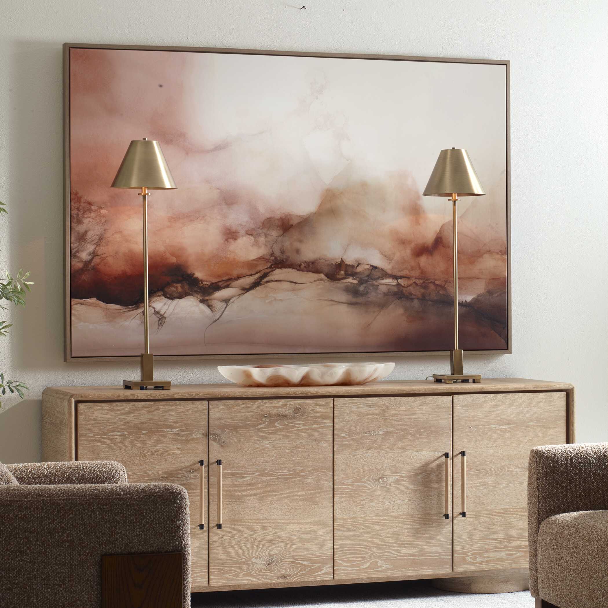 Uttermost Rise Framed Modern Canvas