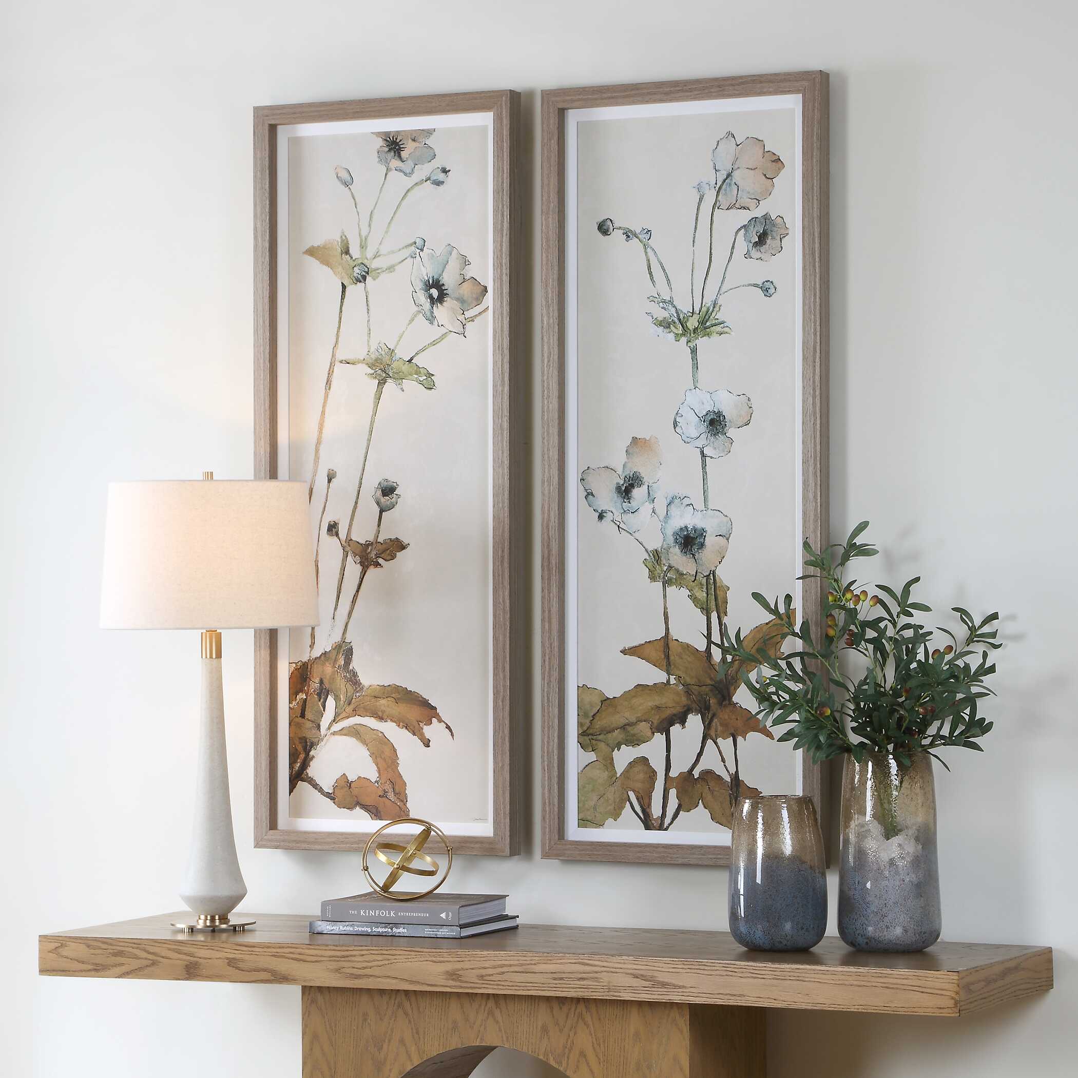 Uttermost Garden Study Framed Floral Prints - Set of 2