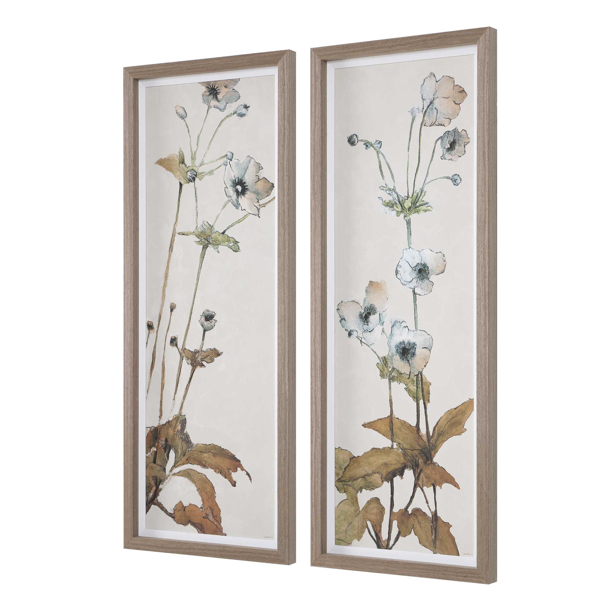 Uttermost Garden Study Framed Floral Prints - Set of 2