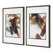 Uttermost Velocity Framed Abstract Prints - Set of 2