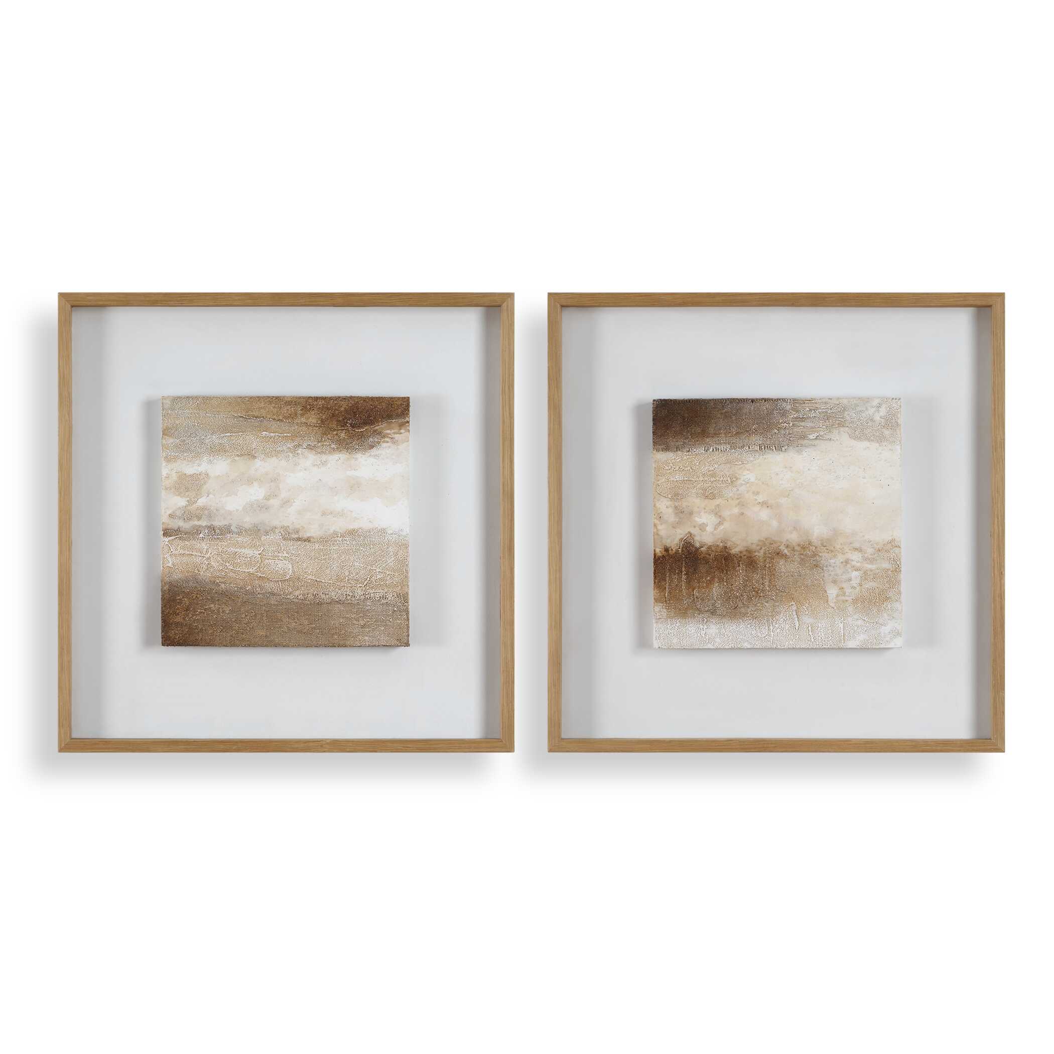 Uttermost Between Lines Abstract Painting - Set of 2