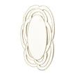 Michael Amini Camellia Field Wall Mirror - Antique Gold