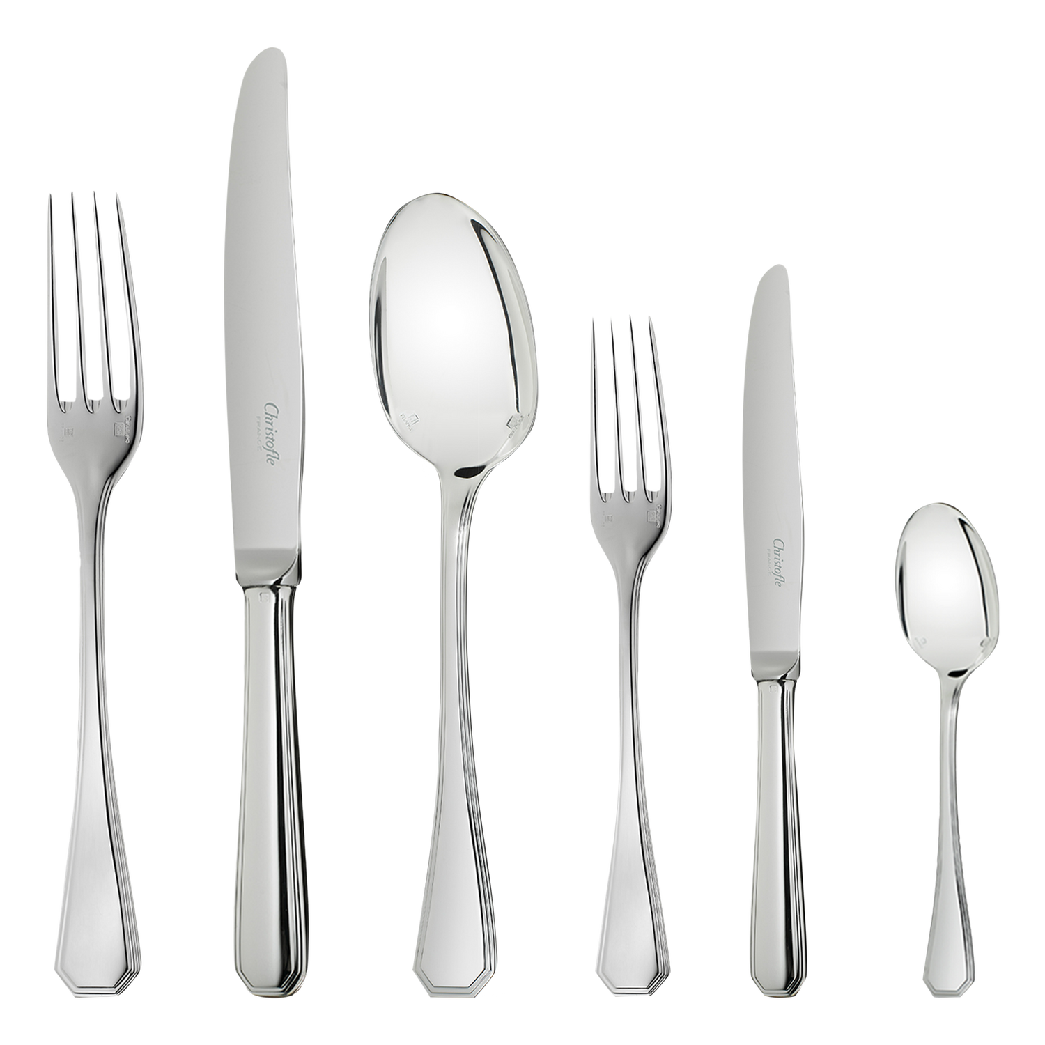 Christofle America Silver Plated Cutlery Set