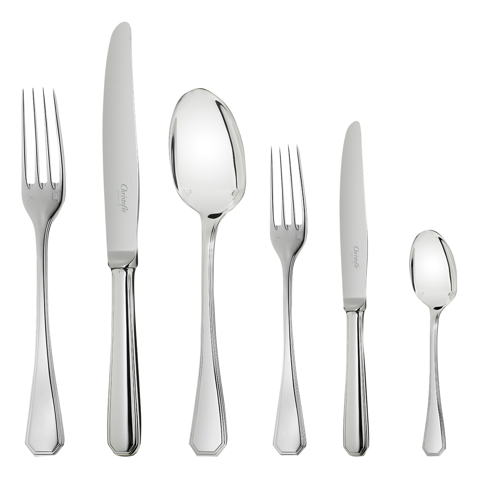 Christofle America Silver Plated Cutlery Set