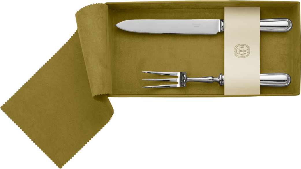 Christofle Albi Silver-Plated Carving Pieces -Set of 2