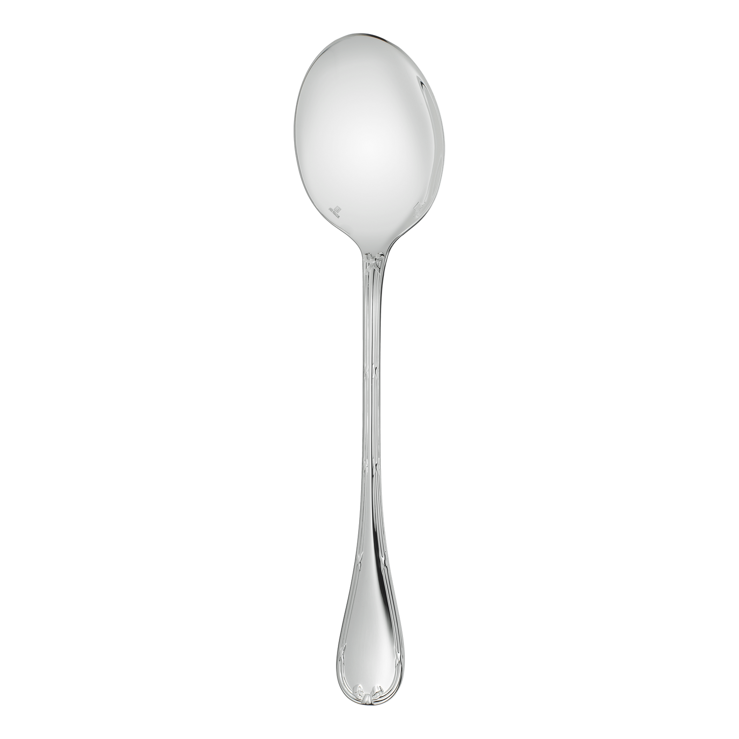 Christofle Rubans Silver Plated Salad Serving Spoon