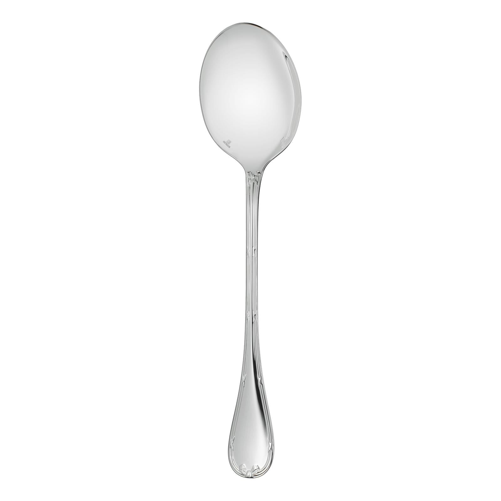 Christofle Rubans Silver Plated Salad Serving Spoon