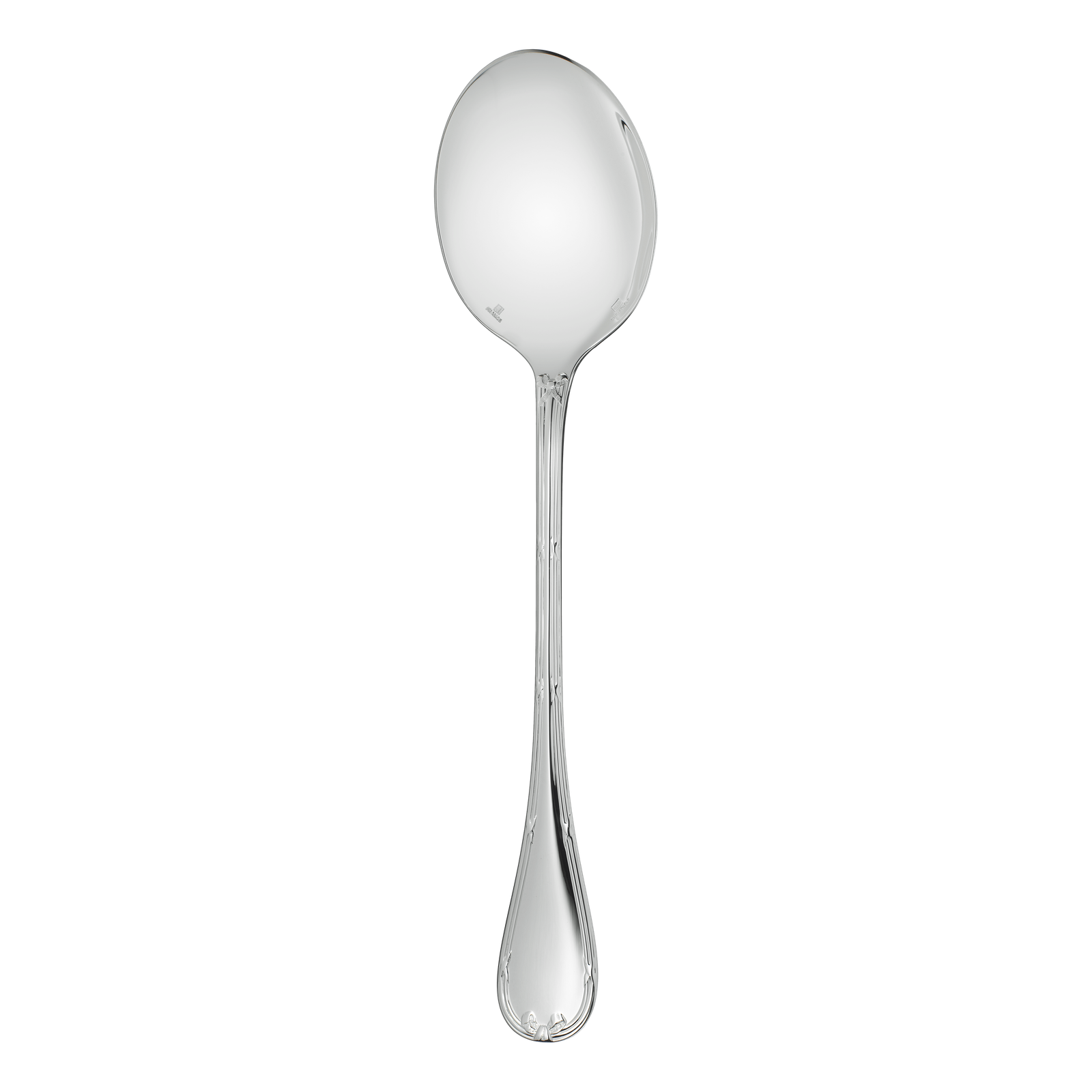 Christofle Rubans Silver Plated Salad Serving Spoon