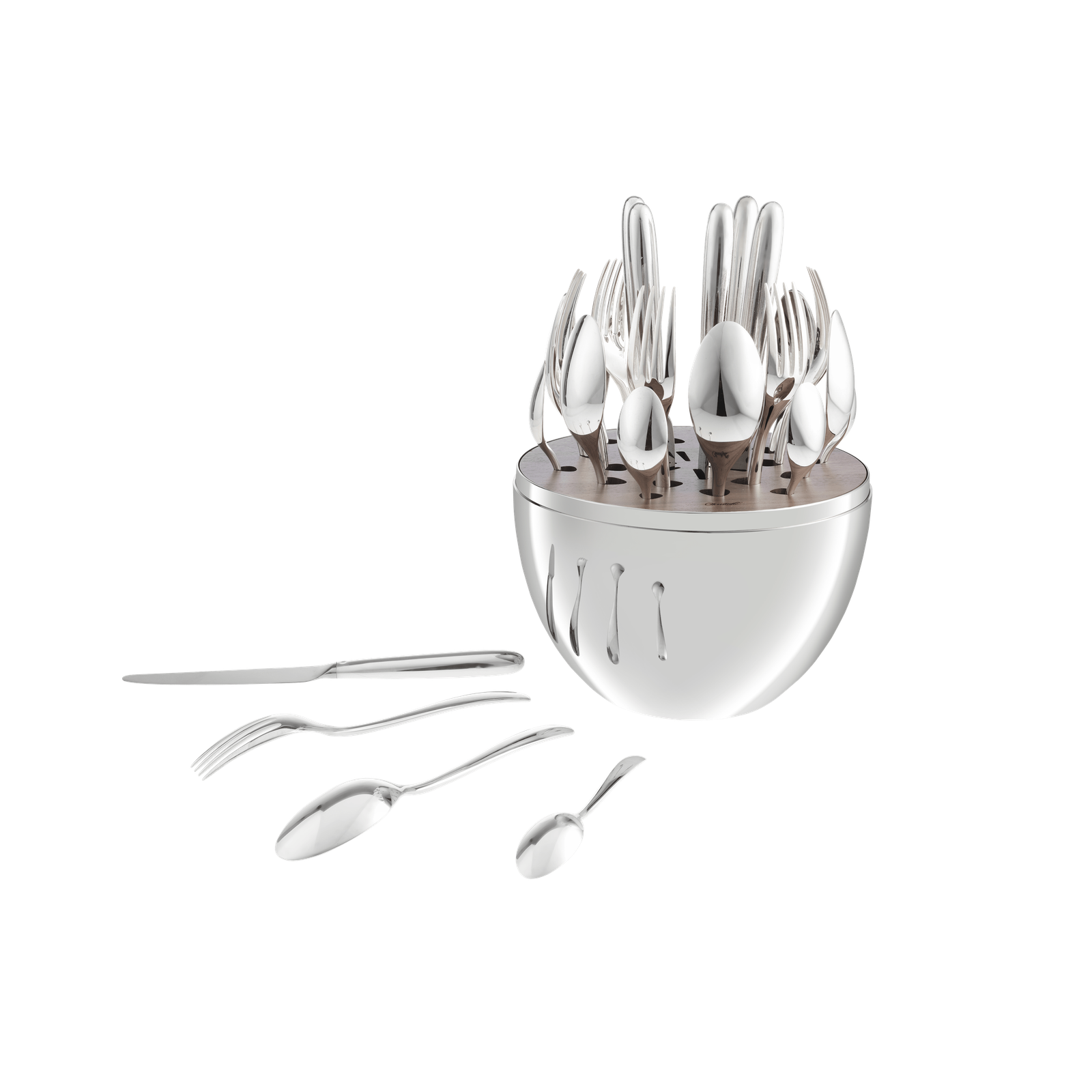 Christofle MOOD Silver Plated Skyline - 24 Pieces