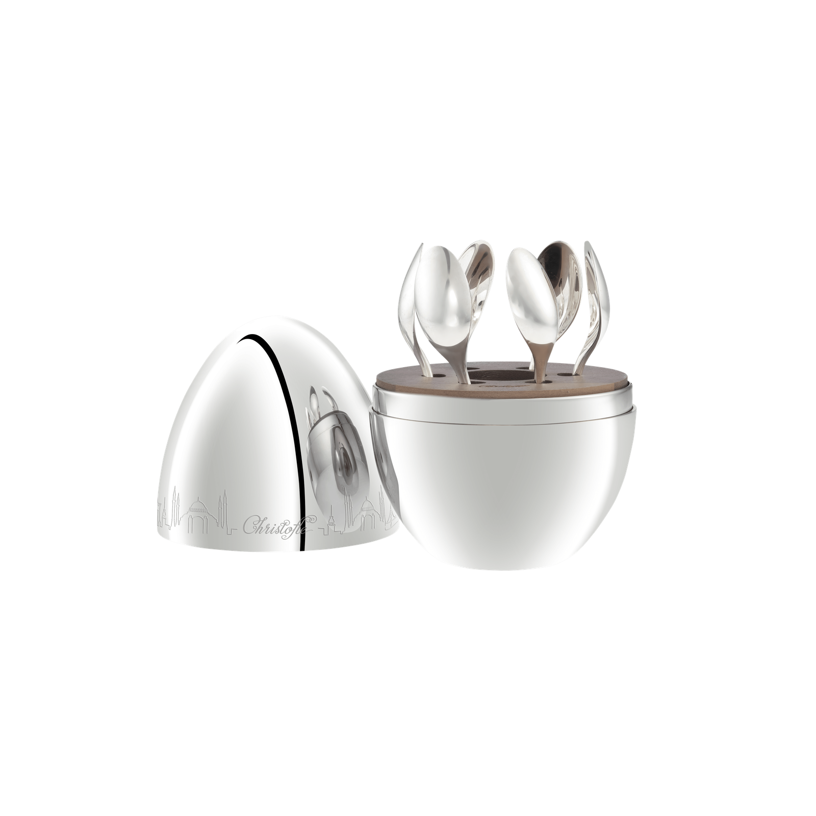 Christofle MOOD Silver Plated Coffee Skyline - 6 Pieces